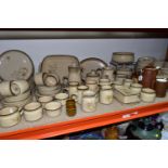 AN EIGHTY THREE PIECE DENBY MEMORIES DINNER SERVICE, comprising a twin handled vegetable dish, two