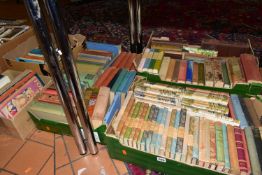 BOOKS, five boxes containing approximately 150 miscellaneous titles, mostly in hardback format,
