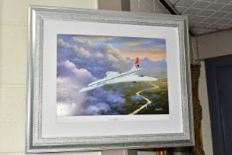 SEVEN ITEMS OF CONCORDE MEMORABILIA AND NINE AVIATION INTEREST PICTURES & PRINTS, including a 'Final