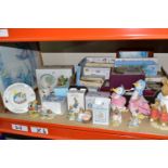 A COLLECTION OF BEATRIX POTTER CERAMICS, ORNAMENTS AND BOOKS, to include a Royal Albert 'Hunca Munca