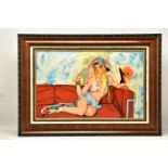 TODD WHITE (AMERICAN 1969) 'MALIBU', a signed limited edition print of female figure relaxing on a