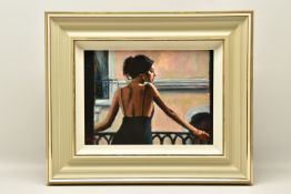 FABIAN PEREZ (ARGENTINA 1967) 'BALCONY AT BUENOS AIRES VI', a signed limited edition print depicting