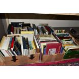 BOOKS, five boxes containing over 105 miscellaneous titles mostly in hardback format with several '