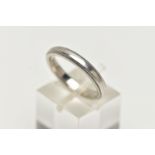 A 'TIFFANY & CO' CLASSIC MILGRAIN WEDDING BAND, approximate width 3mm, inside band signed 'Tiffany &