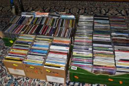COMPACT DISCS, two large boxes and three small boxes containing approximately 400 miscellaneous