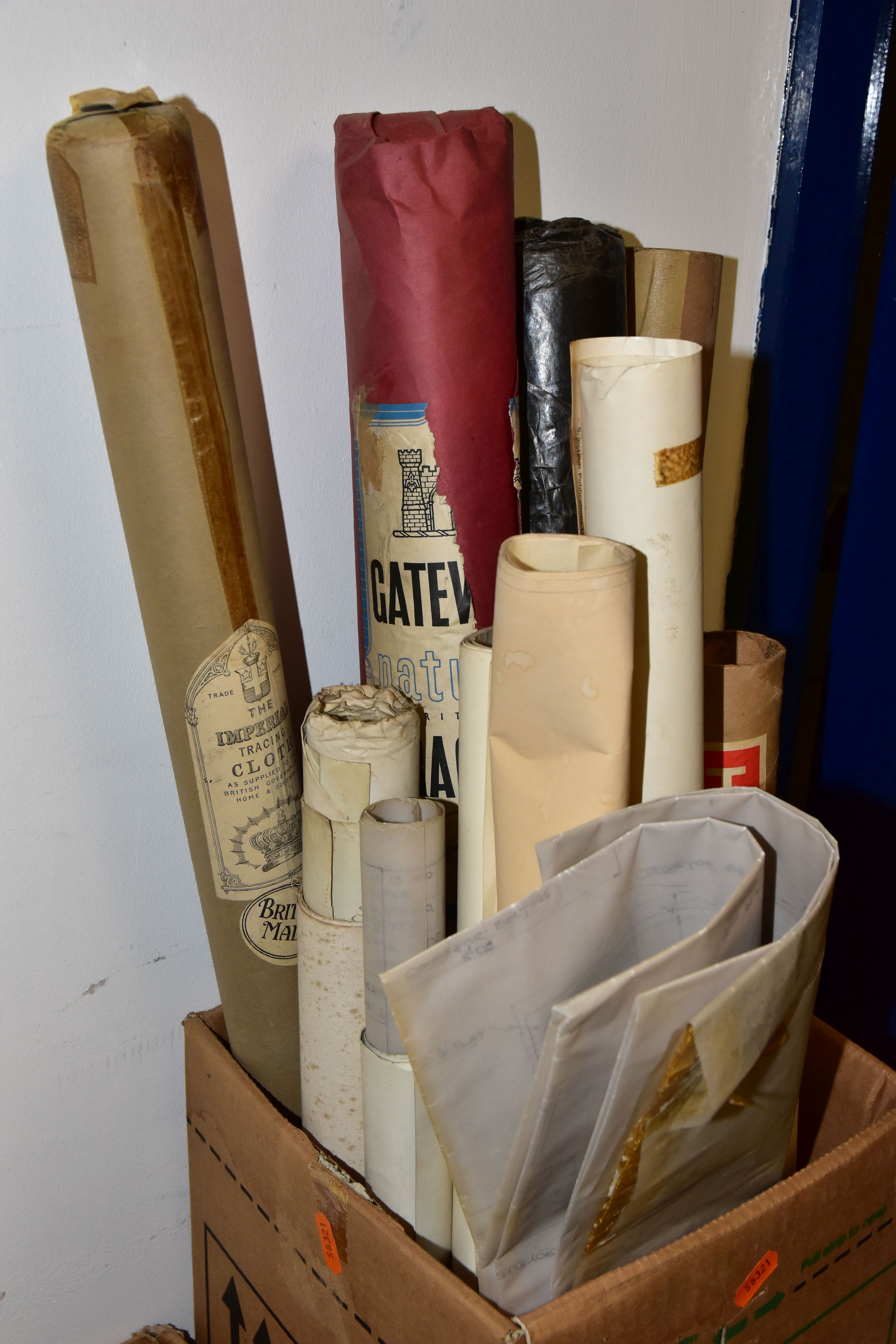 FOUR BOXES OF MISCELLANEOUS VINTAGE HAND TOOLS & TRACING PAPER to include files, screwdrivers, - Image 5 of 5