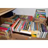 BOOKS & MAGAZINES, six boxes containing approximately 120-130 miscellaneous titles in hardback and