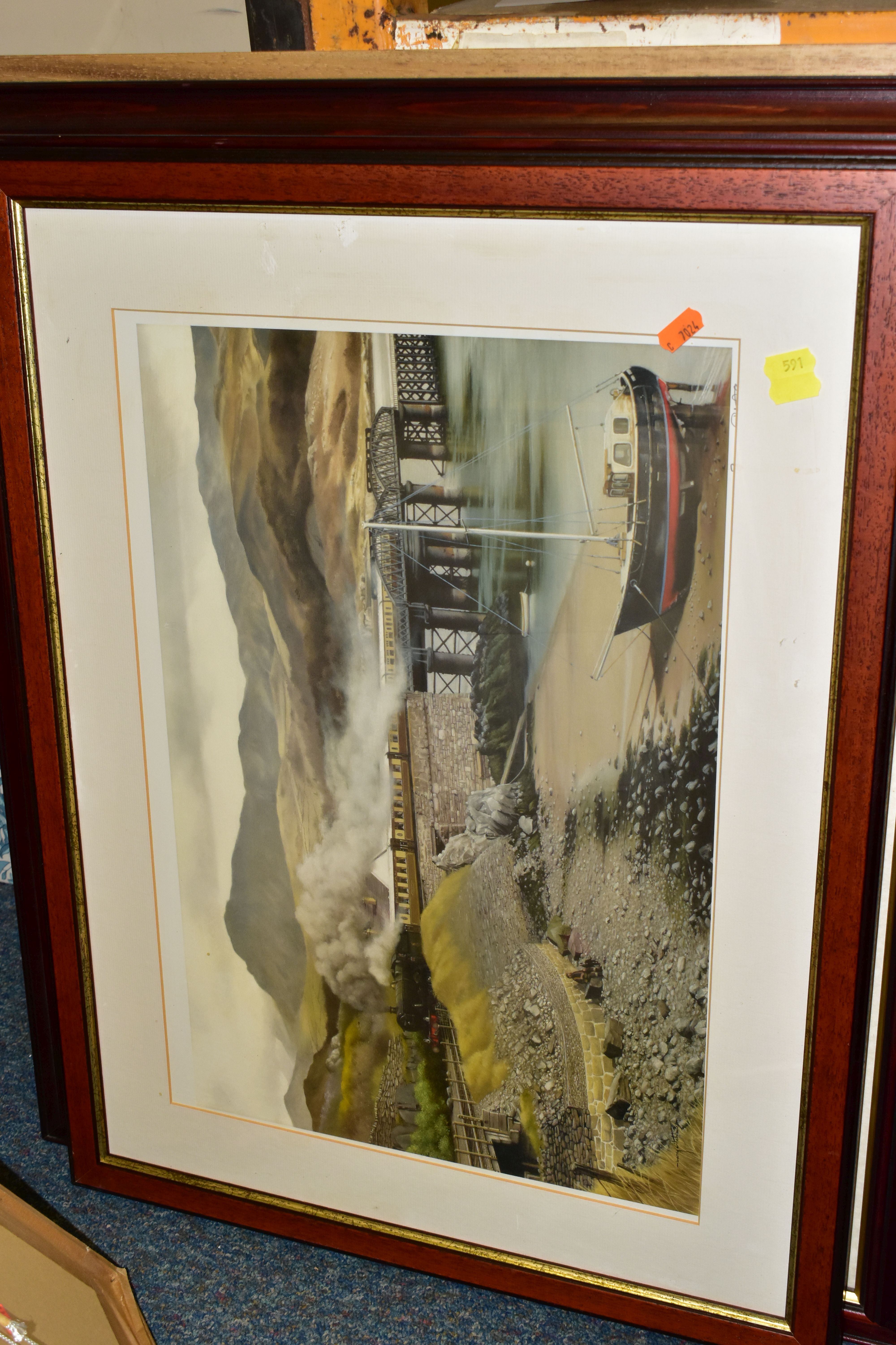 FIVE SIGNED LIMITED EDITION PRINTS, comprising 'Spitfires over Barmouth' signed by the artist - Image 3 of 5