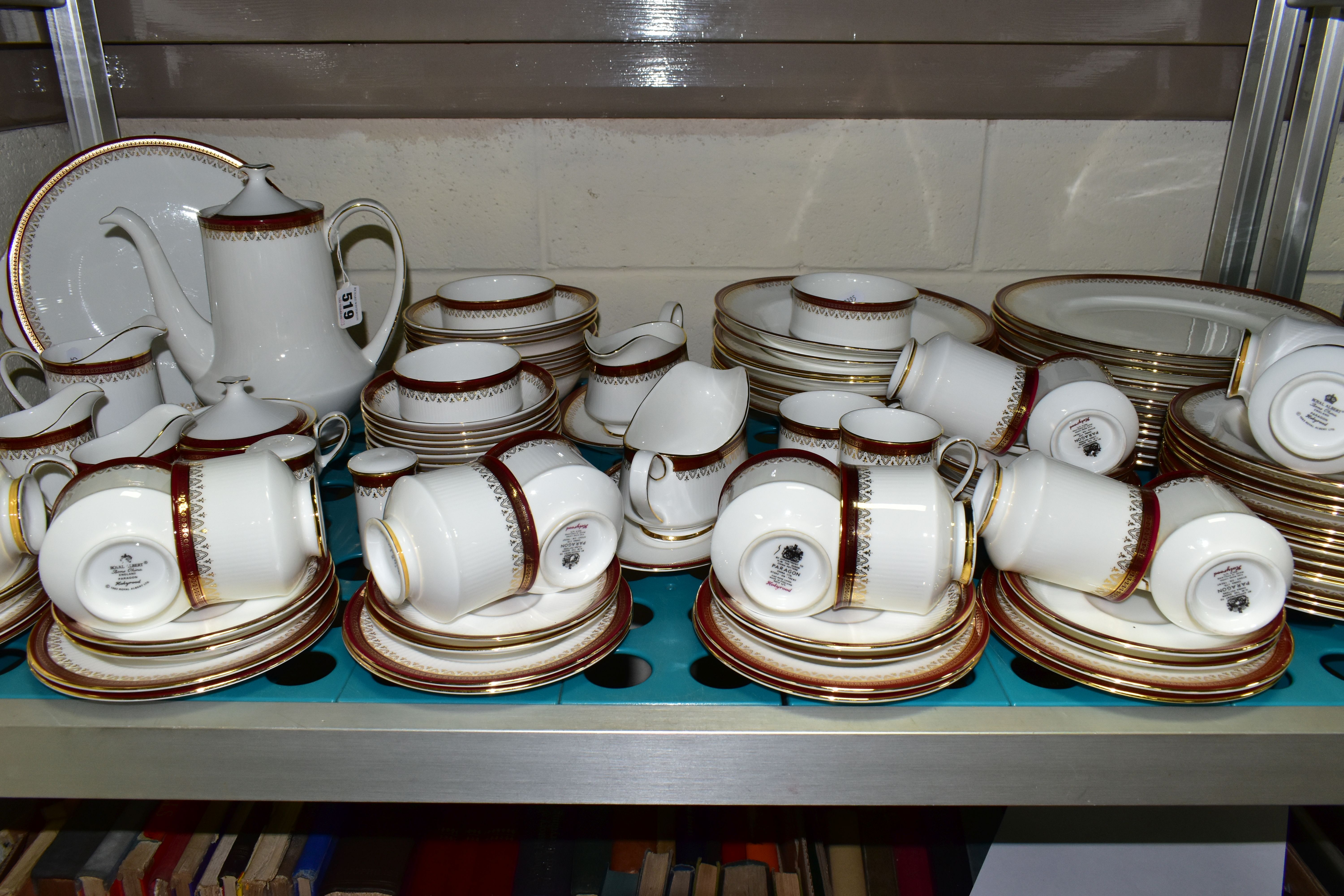 A ONE HUNDRED AND TEN PIECE PARAGON/ROYAL ALBERT 'HOLYROOD' DINNER SERVICE, approximately half of