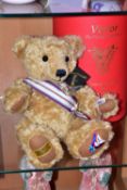 A BOXED MERRYTHOUGHT LIMITED EDITION 'VICTOR' THE VICTORY BEAR, No. 68 of 250 to celebrate the