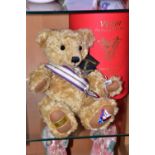 A BOXED MERRYTHOUGHT LIMITED EDITION 'VICTOR' THE VICTORY BEAR, No. 68 of 250 to celebrate the