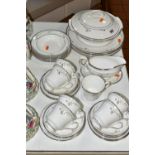 A THIRTY FIVE PIECE ROYAL GRAFTON 'CAMILLE' PART DINNER SERVICE, to include a tureen, a sauce boat