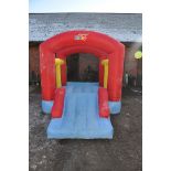 A BEBOP KIDS 12FT BOUNCY CASTLE with a Fanova electric blower fan model no BR-222B (PAT pass and
