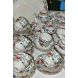 AN EIGHTY FOUR PIECE BOOTHS FLORADORA DINNER SERVICE, pattern no A8042, comprising a meat plate (