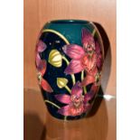 A MOORCROFT VASE FROM THE CONNOISSEUR COLLECTION JUNE 2004, decorated in the 'Portelet' pattern,