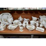 A LARGE QUANTITY OF AYNSLEY 'COTTAGE GARDEN' PATTERN GIFTWARE, comprising a bread and butter