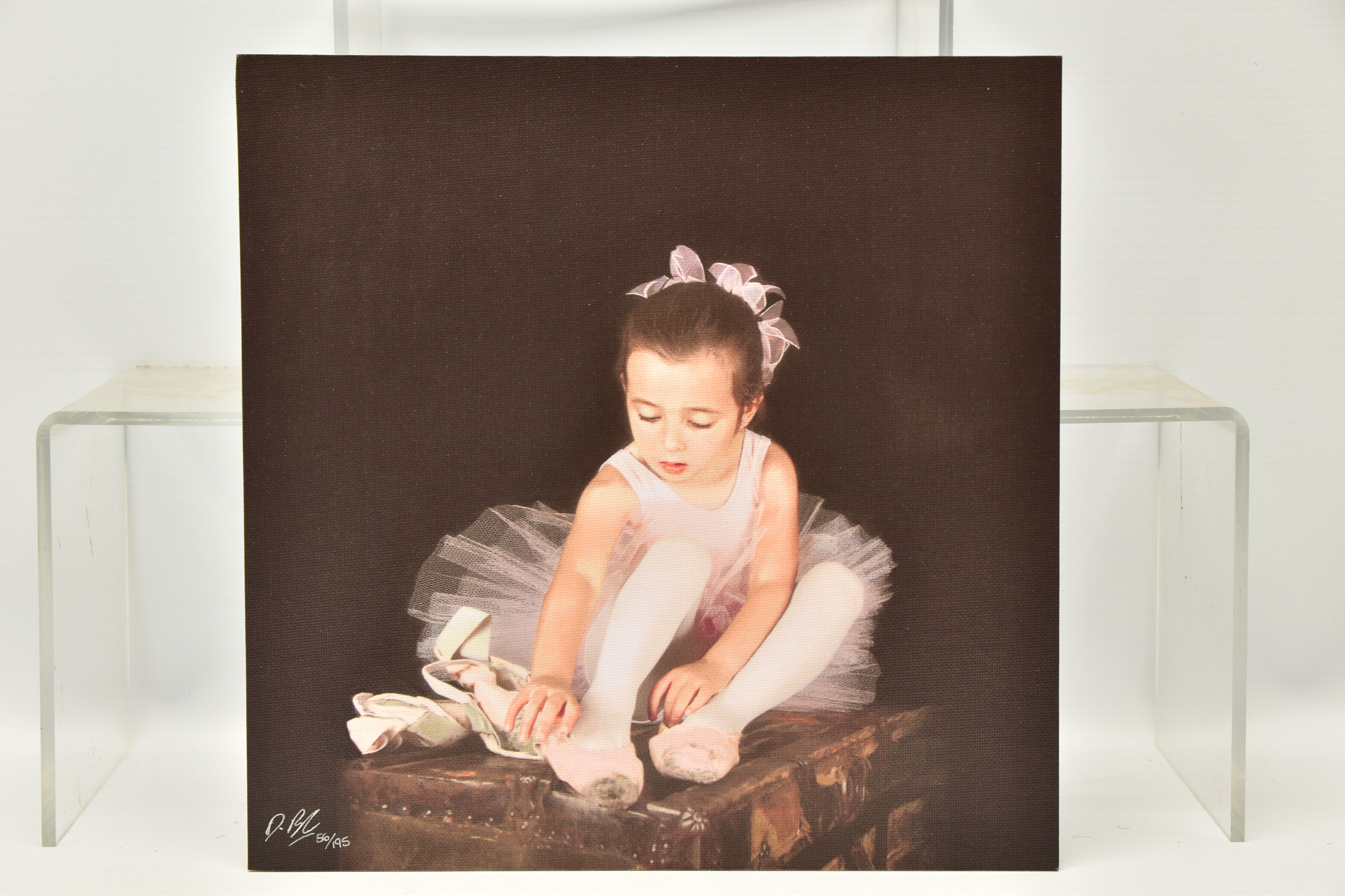 DARREN BAKER (BRITISH 1976) 'BALLET SHOES I', a signed limited edition print depicting a young - Image 4 of 5