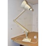 AN ANGLEPOISE LAMP, model 1227 produced 1938 - 1968, stepped base marked 'Made in England by Herbert