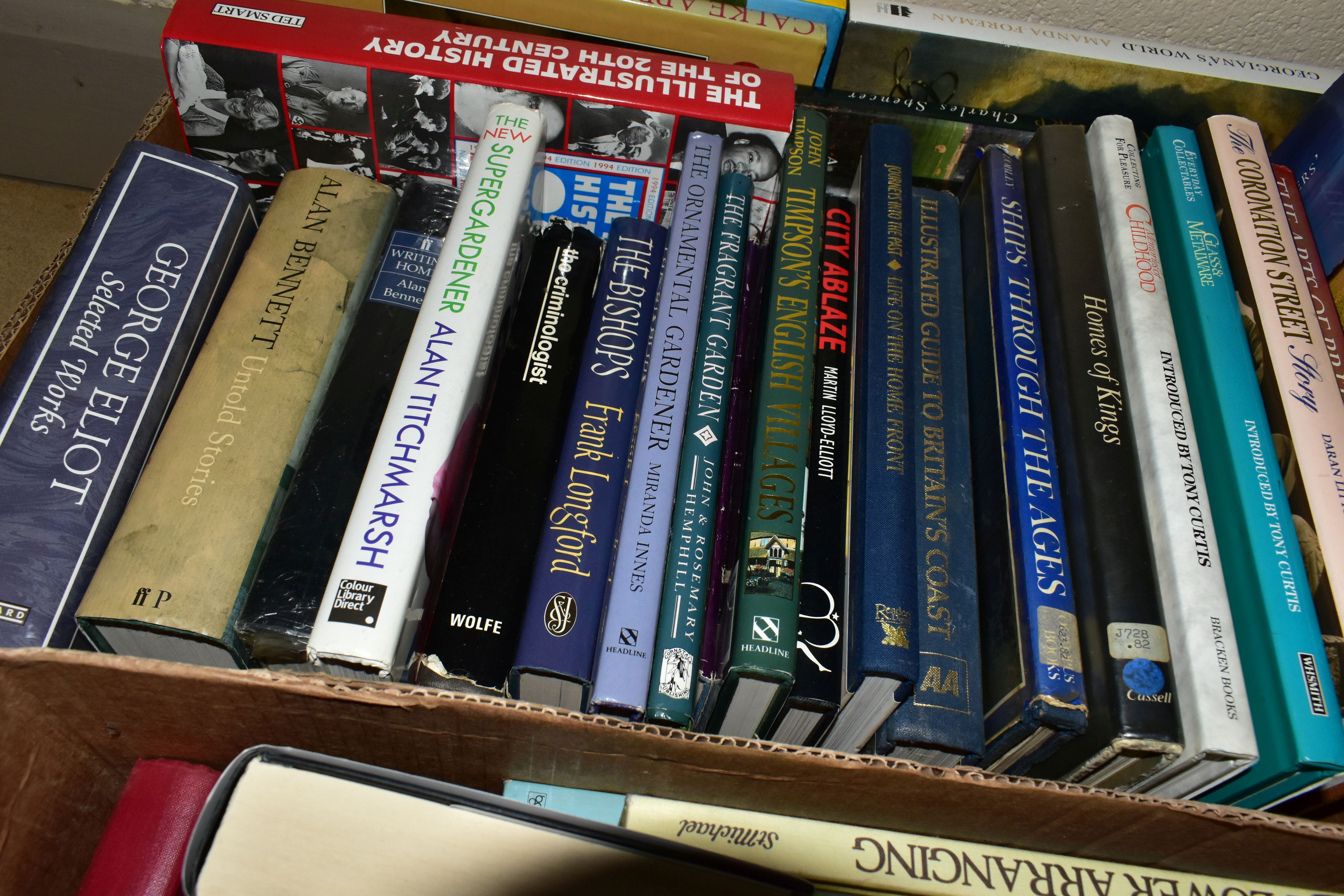 BOOKS, five boxes containing over 125 miscellaneous titles, mainly in hardback format, subjects - Image 5 of 6