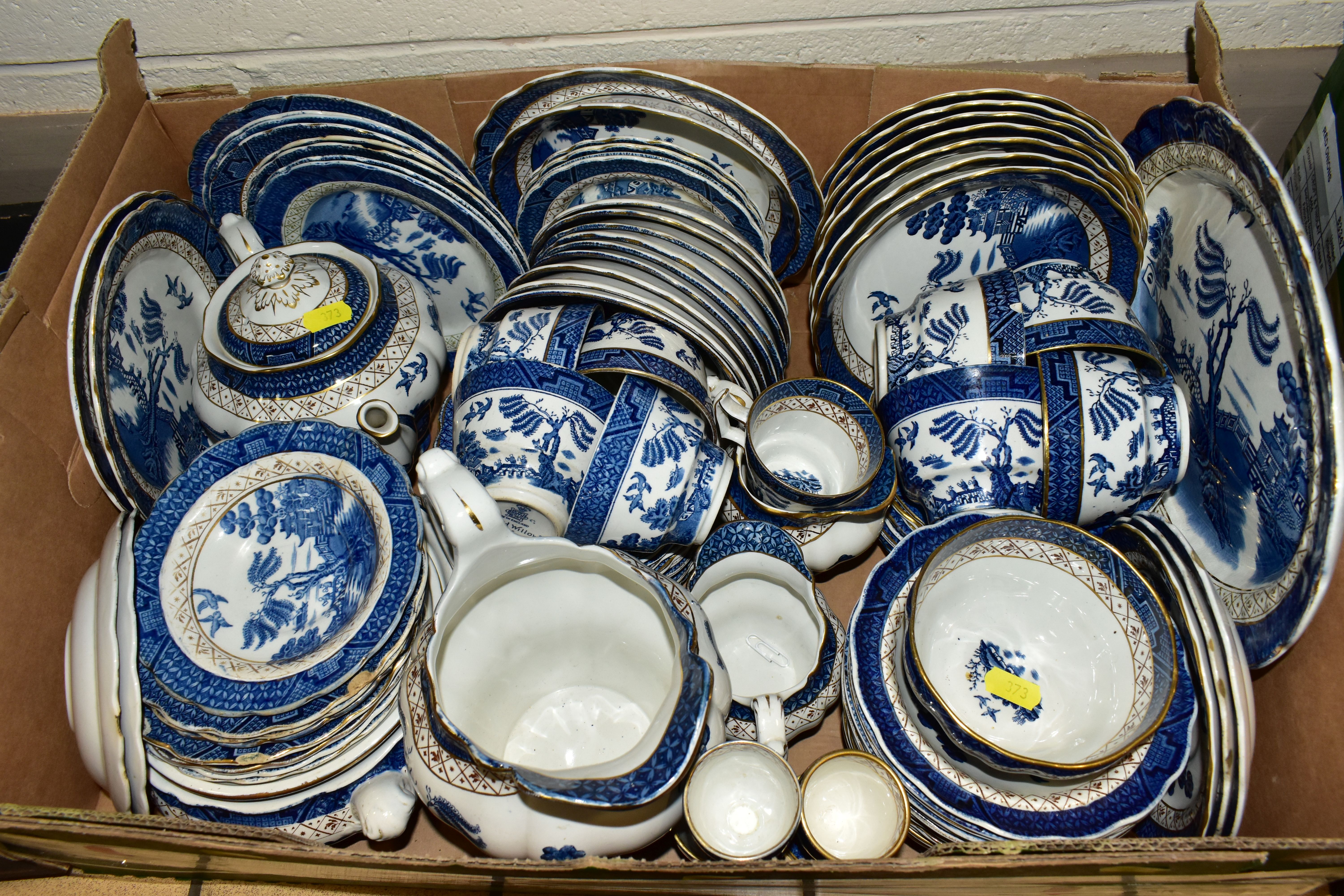 FOUR BOXES OF ROYAL DOULTON - BOOTHS 'REAL OLD WILLOW' PATTERN DINNERWARES AND TEAWARES A8025, - Image 3 of 7