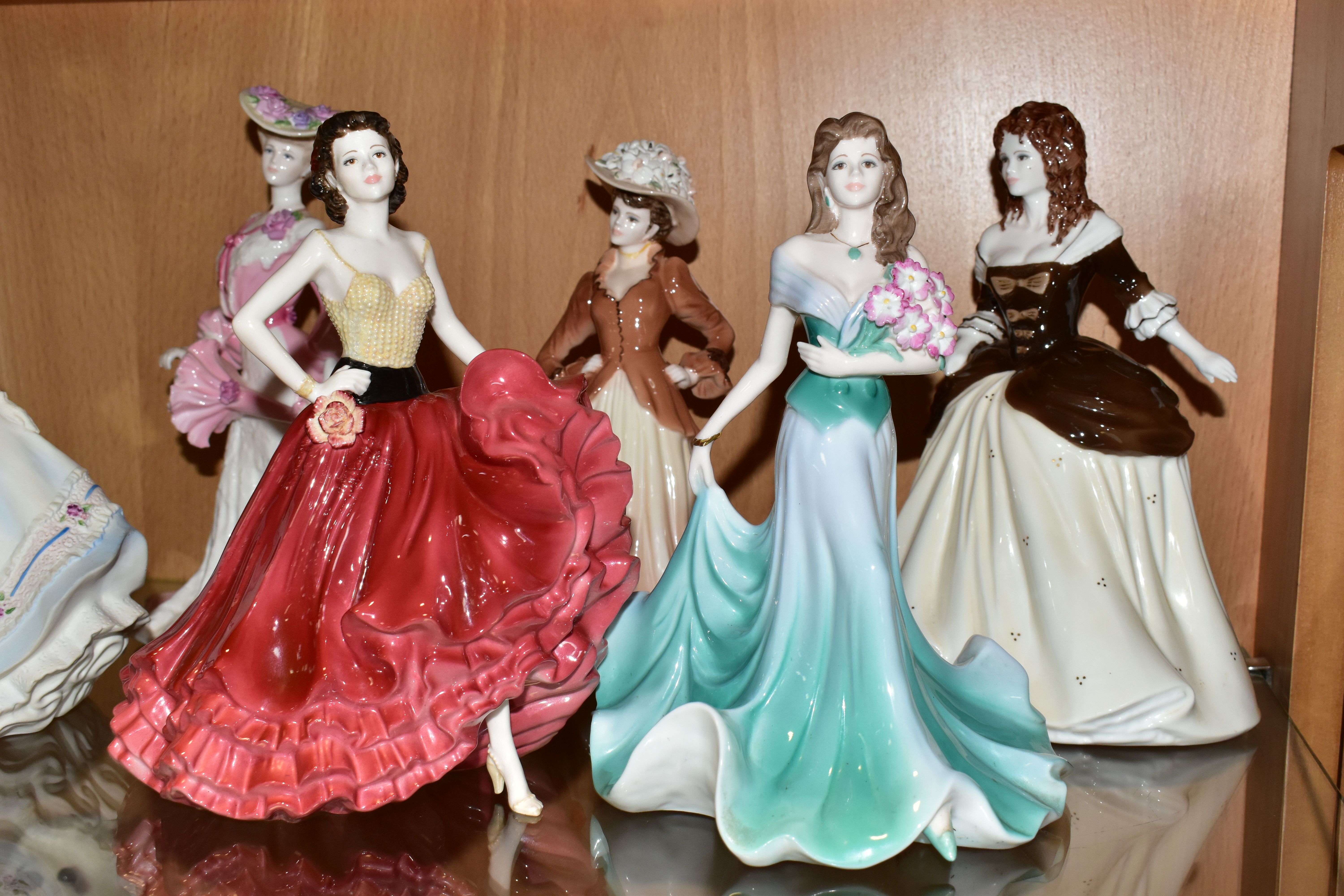 A GROUP OF SIX COALPORT LADY FIGURINES, comprising a limited edition figurine of the year - Ladies - Image 3 of 8