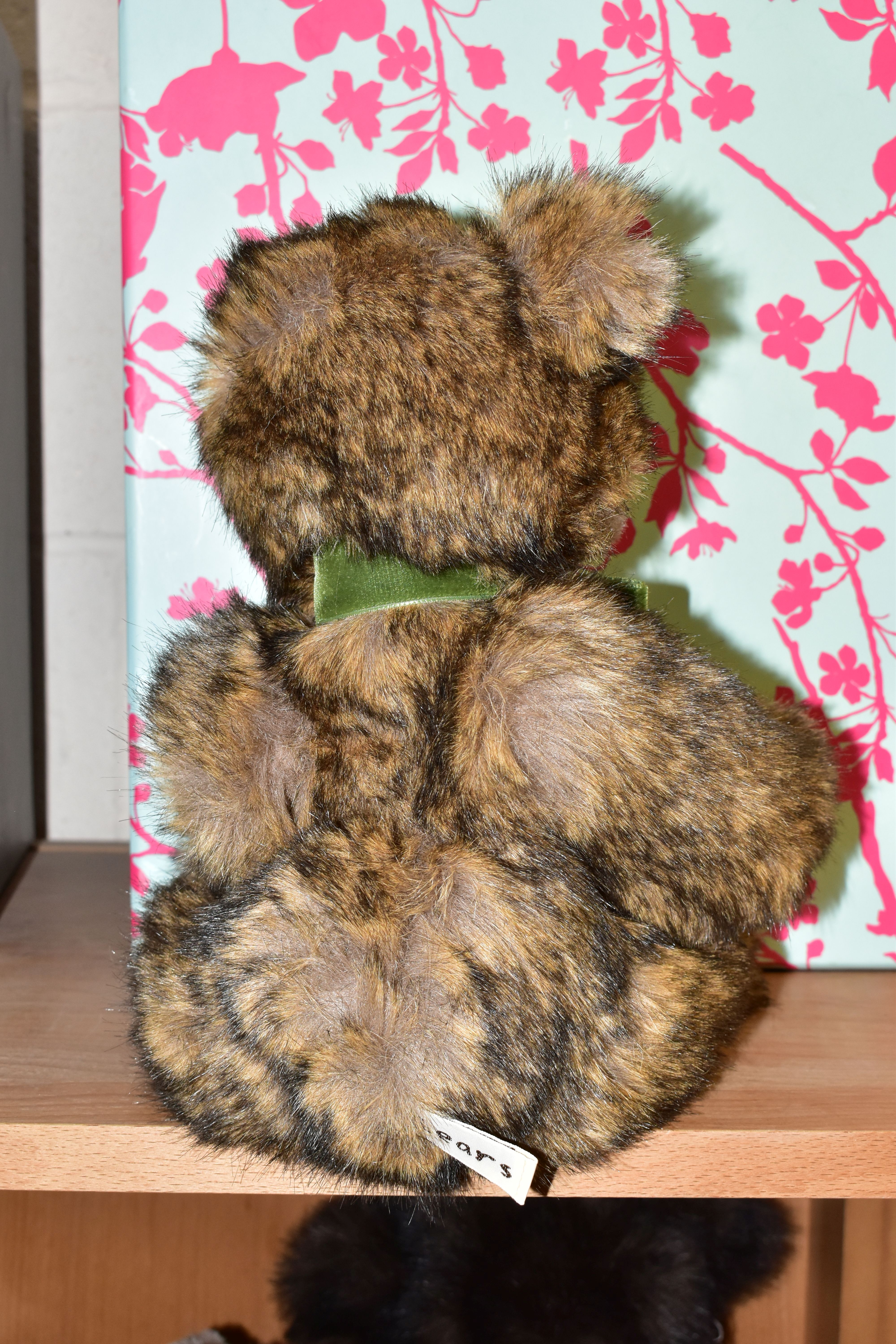 ONE HANDMADE THREE O'CLOCK BEAR, a one off limited edition, light brown and black brindle fur, - Image 4 of 4