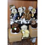 A COLLECTION OF SMALL ARTISTS TEDDY BEARS, comprising three Bare Cub Designs made from Mink fur, one