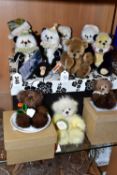 A COLLECTION OF SMALL ARTISTS TEDDY BEARS, comprising three Bare Cub Designs made from Mink fur, one
