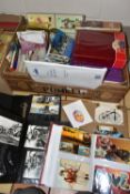 POSTCARDS, one box containing a large quantity of several hundred mid-20th century Postcards in