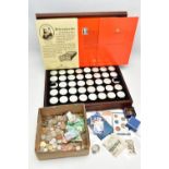 A BIRMINGHAM MINT LARGE CASED DISPLAY OF FOURTY STERLING SILVER MEDALS EACH MEDAL WEIGHT 40gr