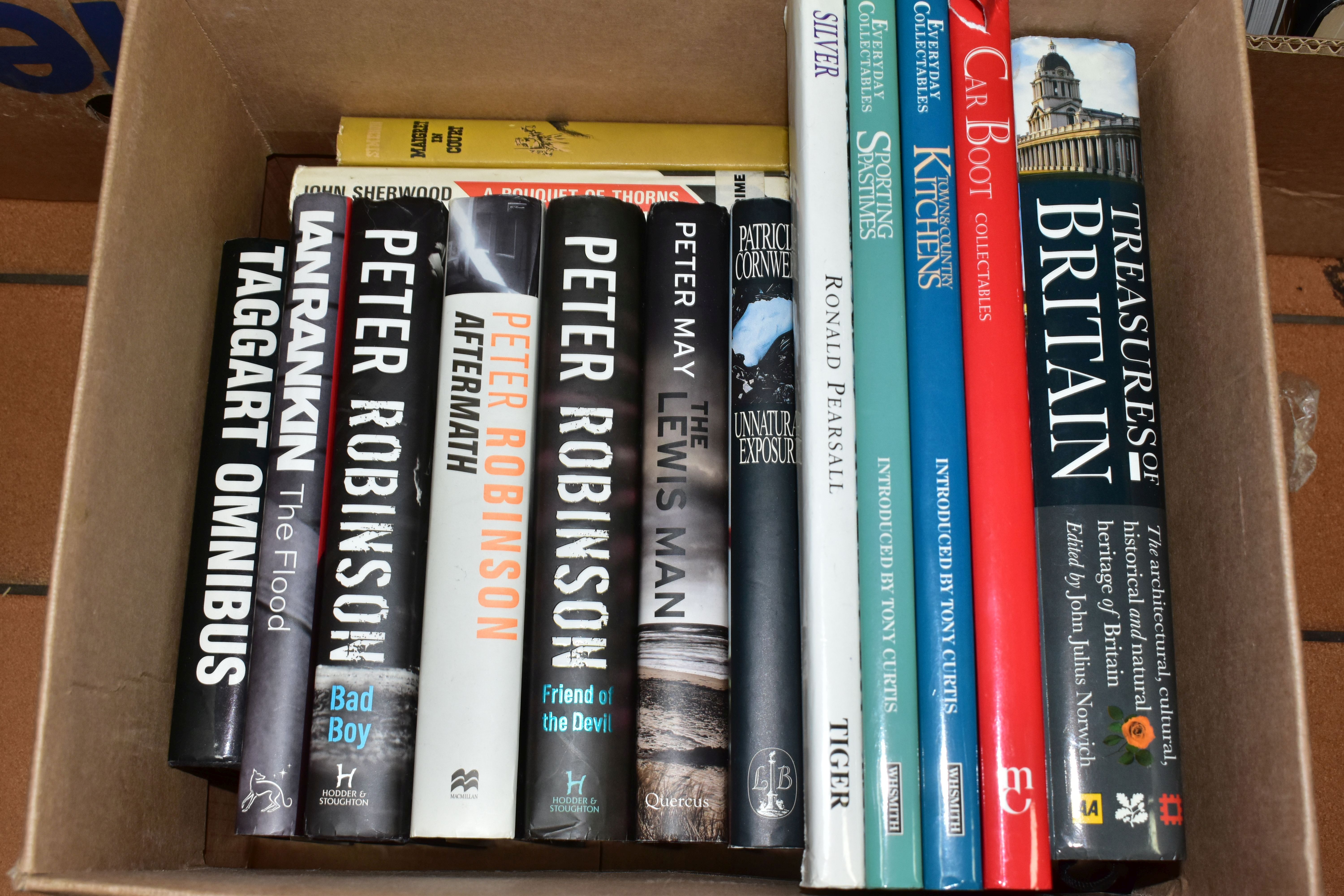 BOOKS, five boxes containing over 125 miscellaneous titles, mainly in hardback format, subjects - Image 2 of 6