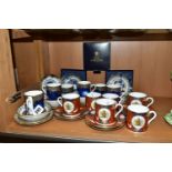 A GROUP OF ROYAL WORCESTER MILLENNIUM AND ROYALTY AND RELATED CERAMICS, comprising a set of six '