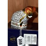 A BOXED ROYAL CROWN DERBY 'DERBY RAM' PAPERWEIGHT exclusively available from The Royal Crown Derby