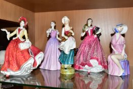 FIVE ROYAL DOULTON LADY FIGURES, comprising 'Carmen' HN3993 limited edition 8096/12500 from the '