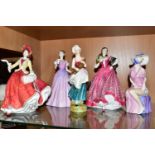 FIVE ROYAL DOULTON LADY FIGURES, comprising 'Carmen' HN3993 limited edition 8096/12500 from the '