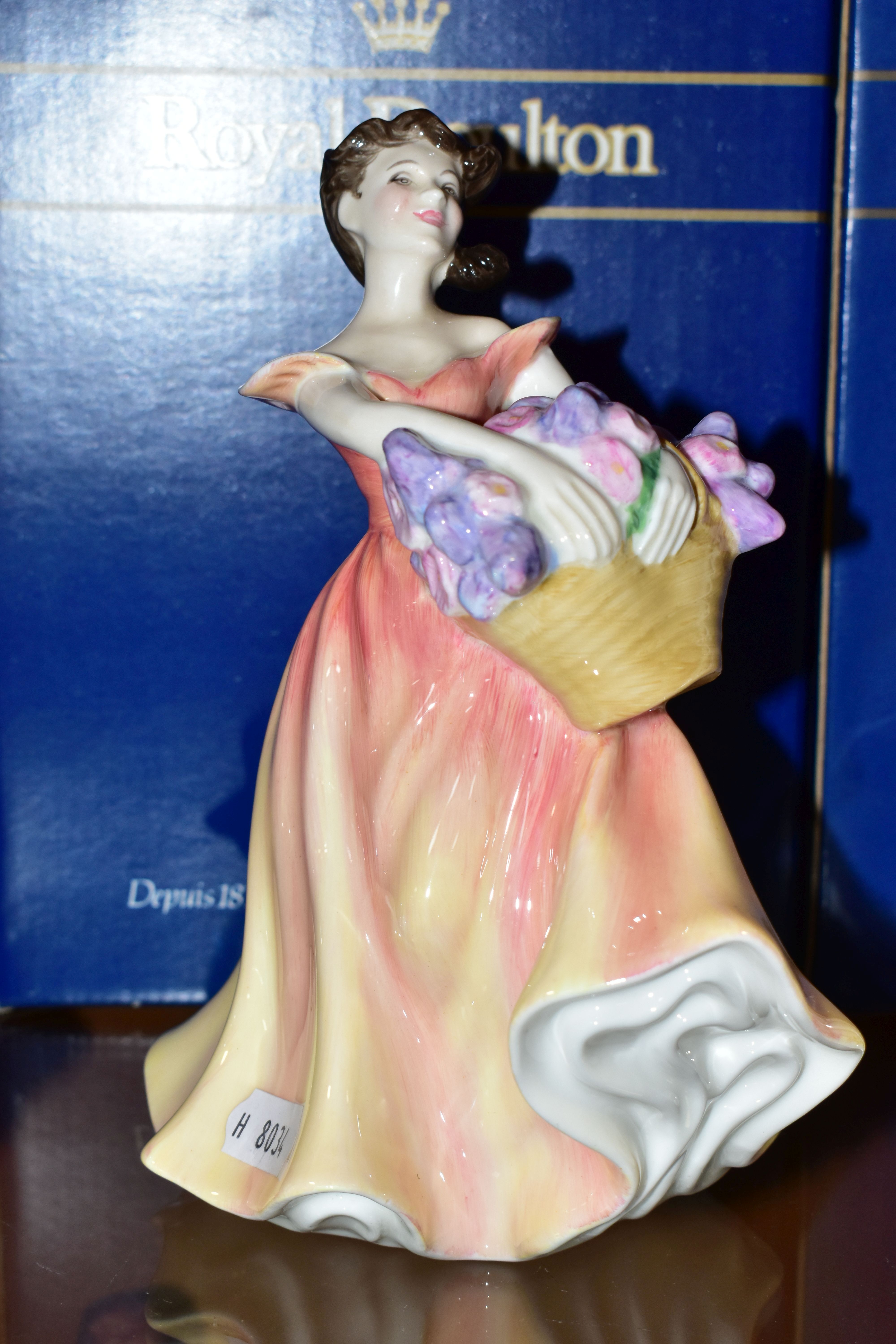 FIVE BOXED ROYAL DOULTON LADY FIGURINES, comprising 'Kirsty' HN2381 (tiny spot in glaze on back of - Image 4 of 7