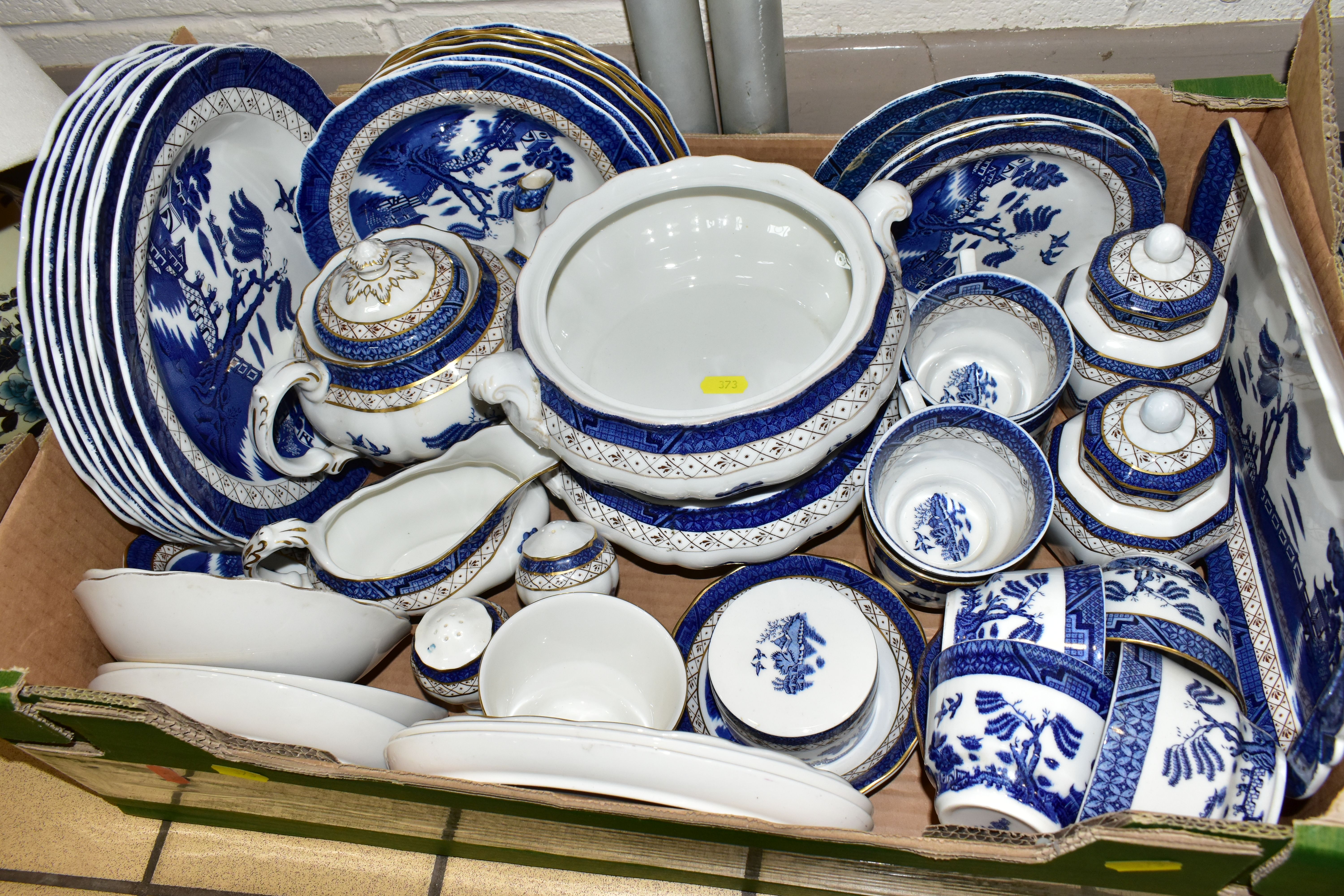 FOUR BOXES OF ROYAL DOULTON - BOOTHS 'REAL OLD WILLOW' PATTERN DINNERWARES AND TEAWARES A8025, - Image 6 of 7