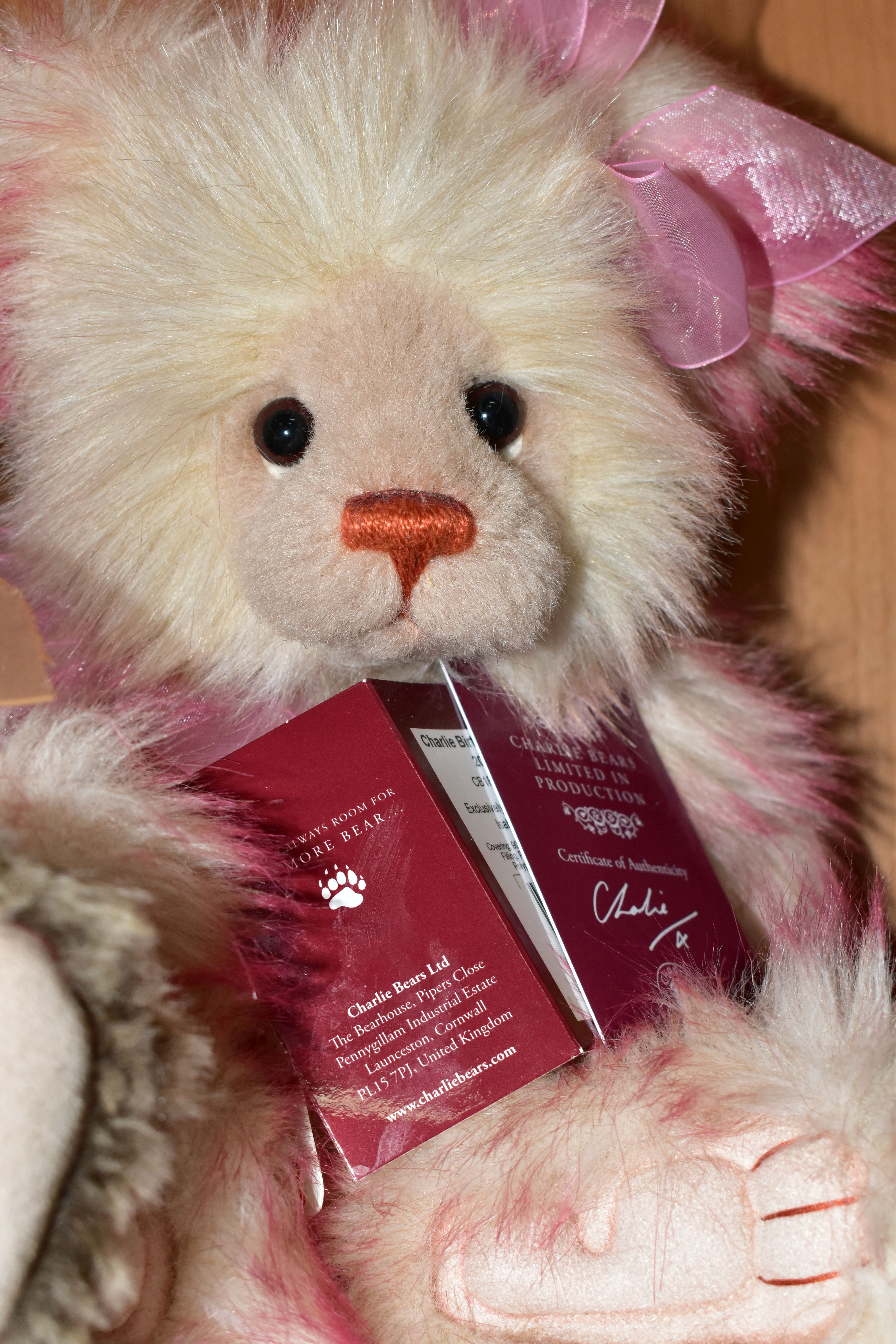 A GROUP OF THREE CHARLIE BEARS, comprising a limited edition Charlie Birthday Bear 2018 designed - Image 4 of 6