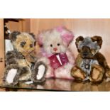 A GROUP OF THREE CHARLIE BEARS, comprising a limited edition Charlie Birthday Bear 2018 designed