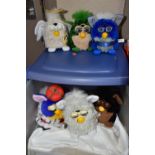 SIX FURBIES TOYS, from the late 1990s/early 2000s, by Tiger Electronics, including Year 2000,
