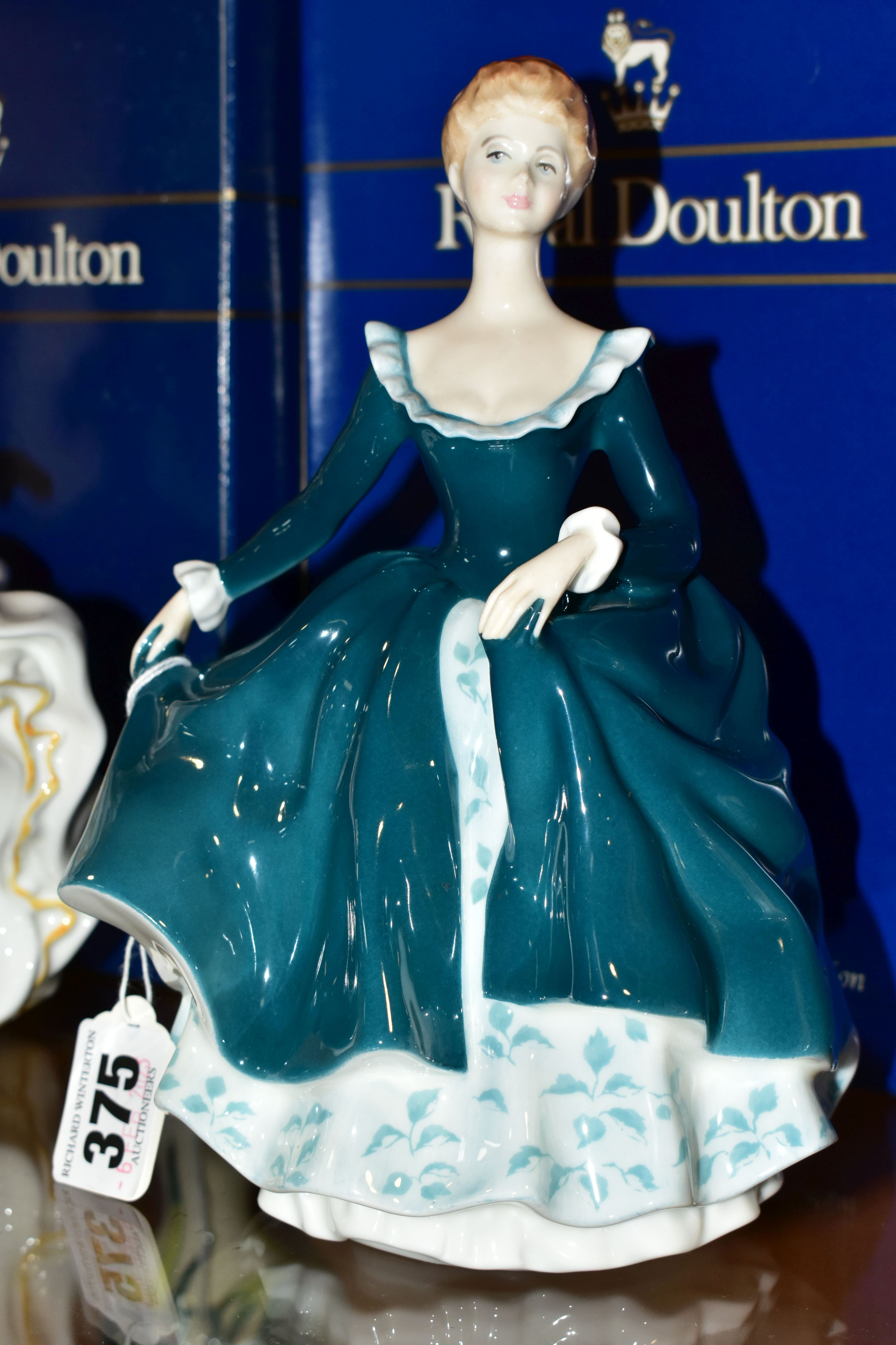 FIVE BOXED ROYAL DOULTON LADY FIGURINES, comprising 'Kirsty' HN2381 (tiny spot in glaze on back of - Image 5 of 7