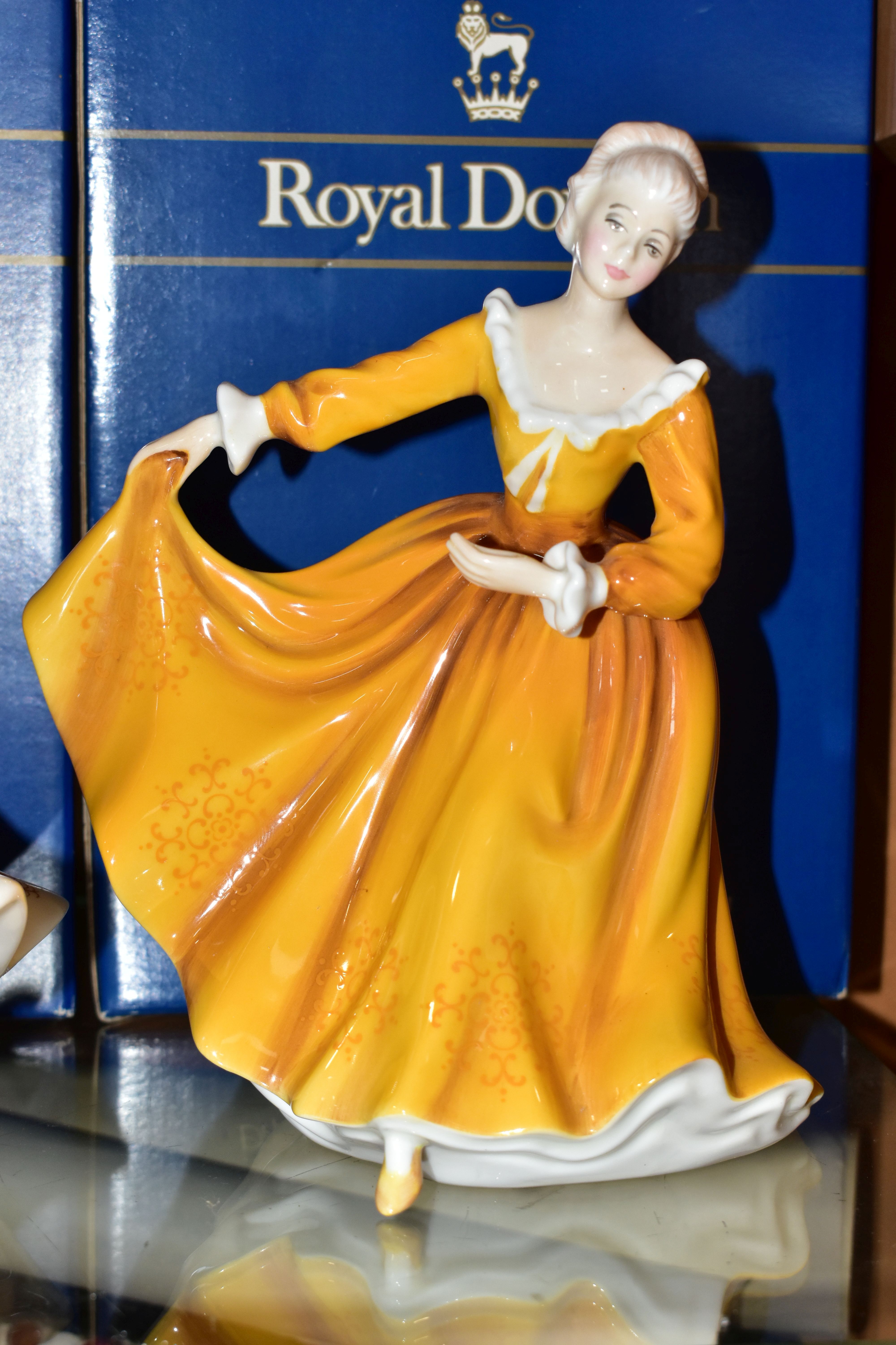 FIVE BOXED ROYAL DOULTON LADY FIGURINES, comprising 'Kirsty' HN2381 (tiny spot in glaze on back of - Image 2 of 7