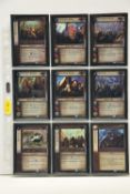 COMPLETE LORD OF THE RINGS ENTS OF FANGHORN FOIL SET, all cards are present, genuine and are all