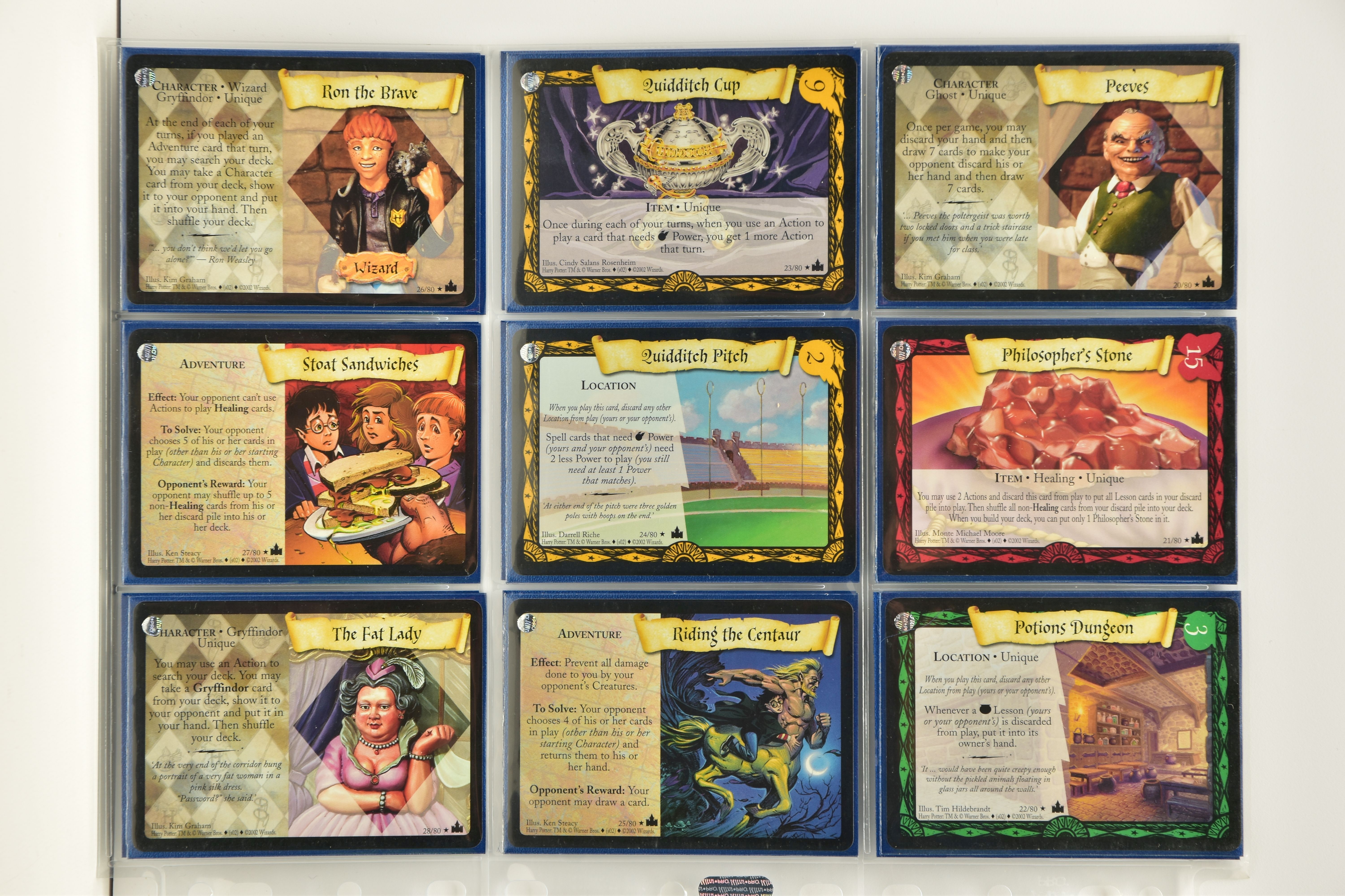 COMPLETE HARRY POTTER ADVENTURES AT HOGWARTS SET, all cards are present (including holo variants), - Image 7 of 13