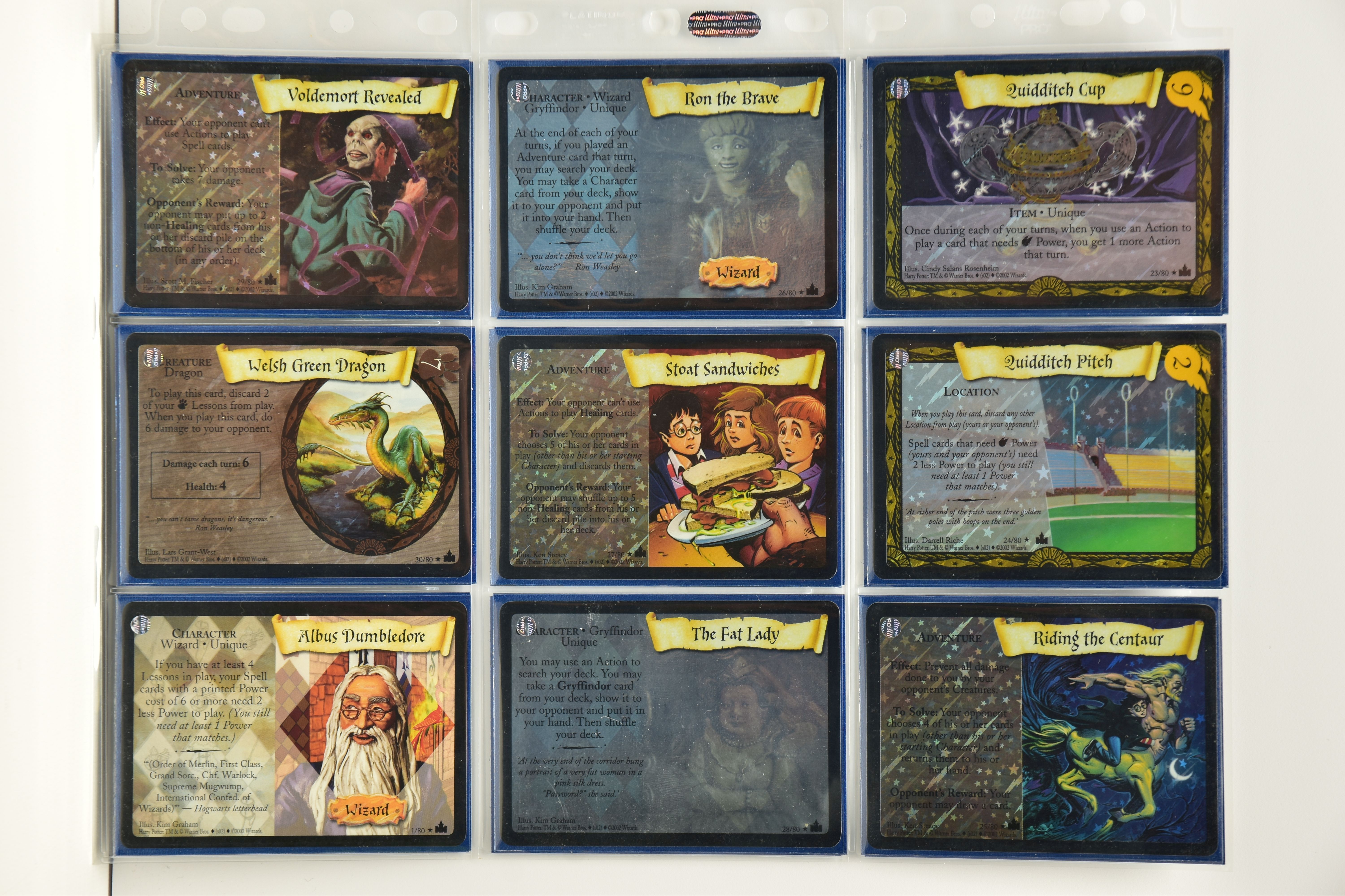 COMPLETE HARRY POTTER ADVENTURES AT HOGWARTS SET, all cards are present (including holo variants), - Image 4 of 13