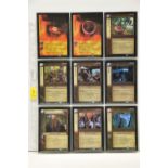 COMPLETE LORD OF THE RINGS FELLOWSHIP OF THE RINGS FOIL SET, all cards are present, genuine and