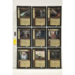 COMPLETE LORD OF THE RINGS MINES OF MORIA FOIL SET, all cards are present, genuine and are all in