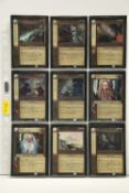 COMPLETE LORD OF THE RINGS MINES OF MORIA FOIL SET, all cards are present, genuine and are all in
