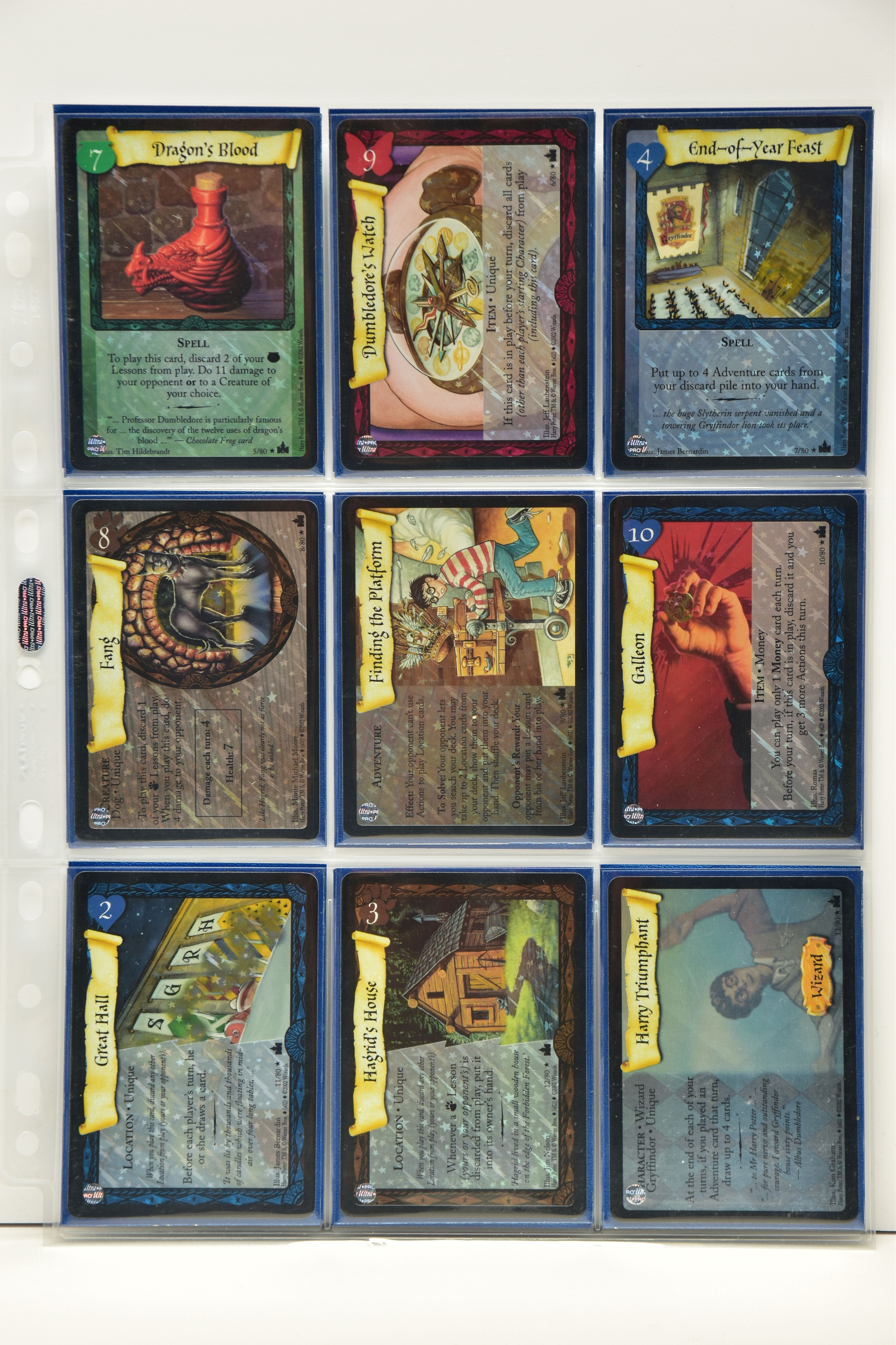 COMPLETE HARRY POTTER ADVENTURES AT HOGWARTS SET, all cards are present (including holo variants), - Image 2 of 13