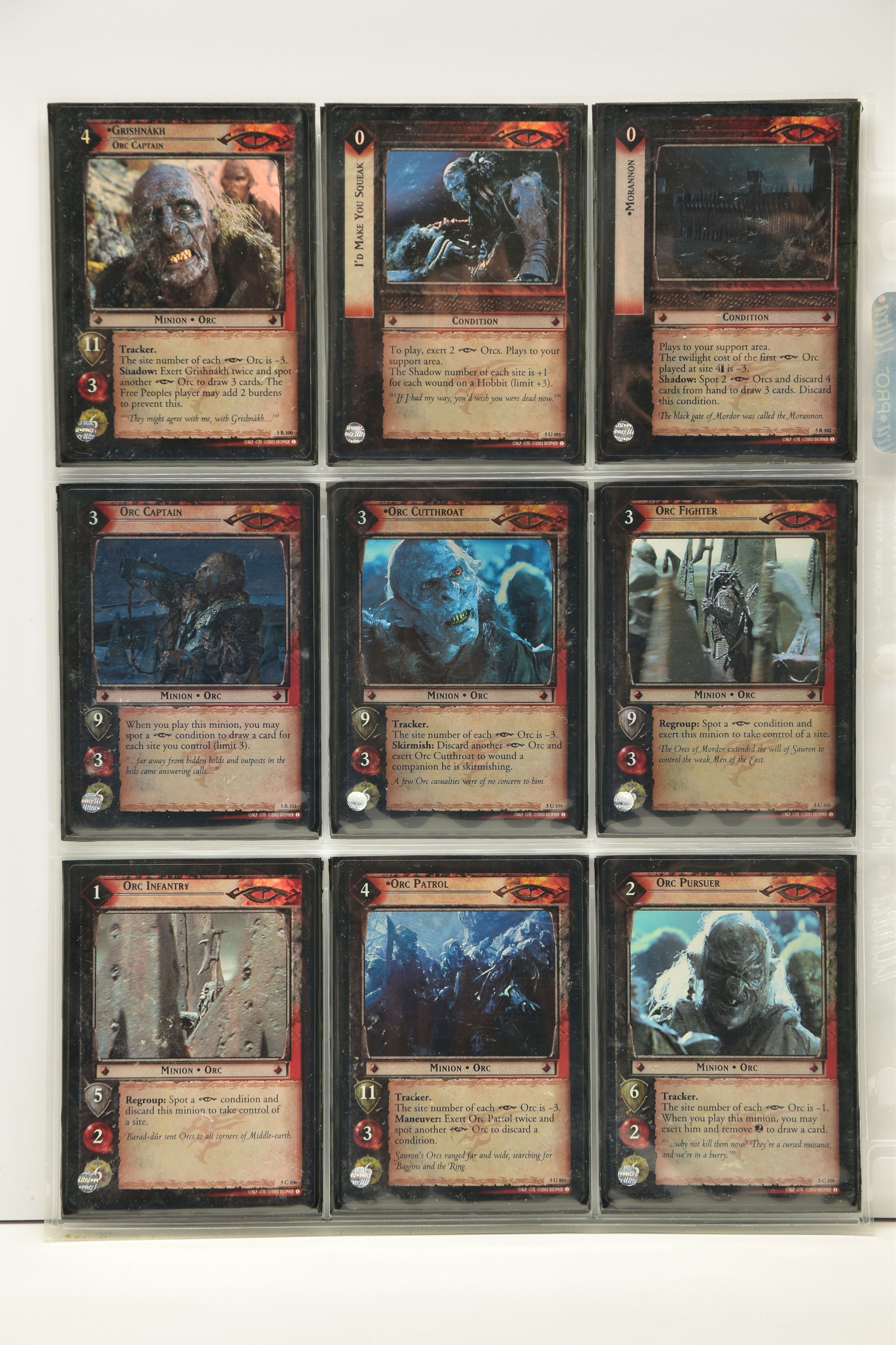 MOSTLY COMPLETE LORD OF THE RINGS BATTLE OF HELM’S DEEP FOIL SET, all cards are present (except card - Image 12 of 15